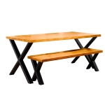 Rustic-Dining-Table-with-Chunky-X-Legs-Industrial-Reclaimed-Timber-Style-5