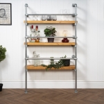Wall-and-Floor-Mounted-Drinks-Cabinet-Industrial-Silver-Pipe-Style-5