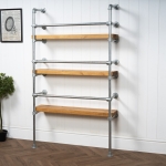 Wall-and-Floor-Mounted-Drinks-Cabinet-Industrial-Silver-Pipe-Style-4