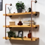 Wall-Mounted-Shelving-Unit-With-Reclaimed-Wooden-Shelves-Copper-Pipe-Style-3
