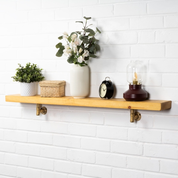 Reclaimed-Scaffold-Board-Shelves-with-Tee-Nut-Brass-Brackets-2