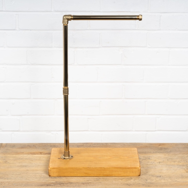 Freestanding-Towel-Rail-Solid-Brass-Pipe-Style-2