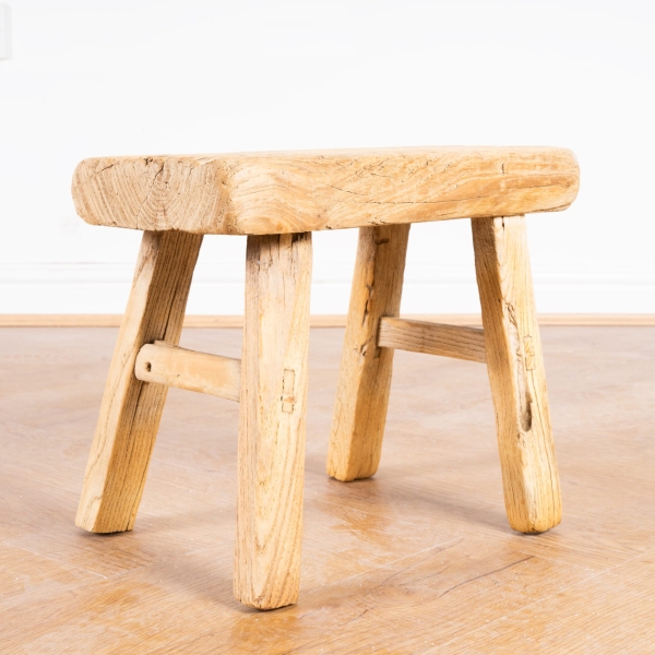 Small-Traditional-Rustic-Rectangular-Barn-Stool-Reclaimed-Antique-Elm-2