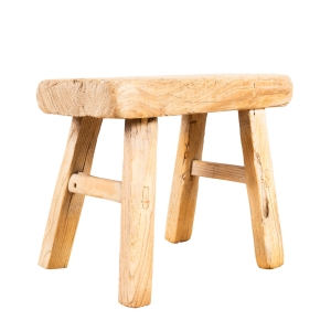 Small-Traditional-Rustic-Rectangular-Barn-Stool-Reclaimed-Antique-Elm