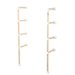 Floor-Mounted-Wooden-Pipe-Shelving-Unit-Without-Shelves-White-Powder-Coated-Key-Clamp-Style-2