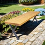 Rustic-Garden-Bench-with-X-Legs