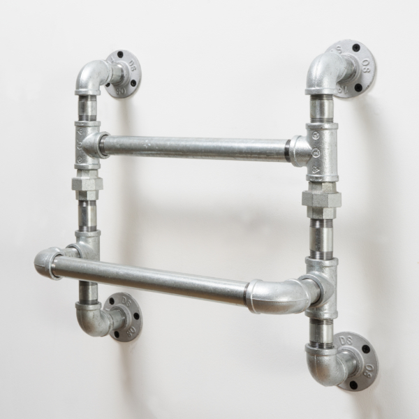 Double-Towel-Rail-Industrial-Silver