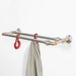 Urban-Double-Towel-Rail-Industrial-Silver-and-Brass-4