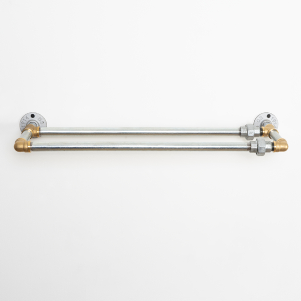 Urban-Double-Towel-Rail-Industrial-Silver-and-Brass-2