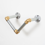 V-Style-Towel-Rail-Industrial-Silver-and-Brass-4