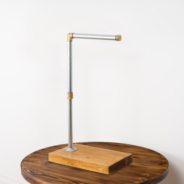 Free-Standing-Towel-Rail-With-Wooden-Base-3