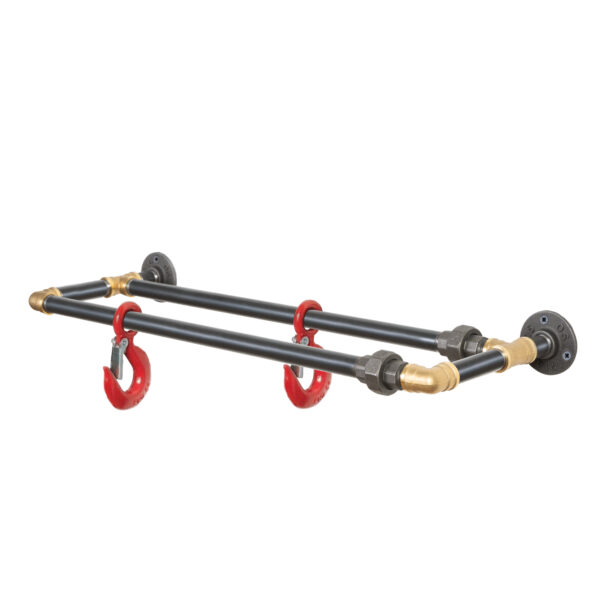 Urban-Double-Towel-Rail-Raw-Steel-and-Brass