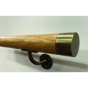 Handrail Antique Brass & Oak