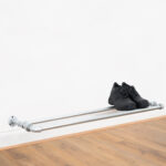 Wall-Mounted-Shoe-Rack-Industrial-Silver-Pipe-Style-3