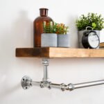 Elbow-Clothes-Rail-with-Solid-Wooden-Shelf-Chrome-7