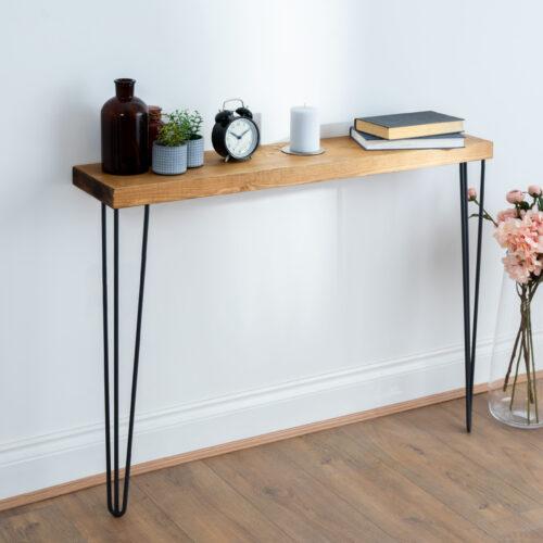 Reclaimed-Timber-Console-Table-with-Grey-Hairpin-Legs-14