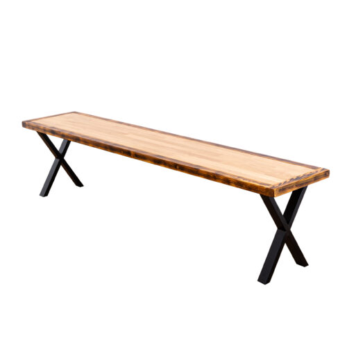 Butchers-Block-Bench-with-X-Legs