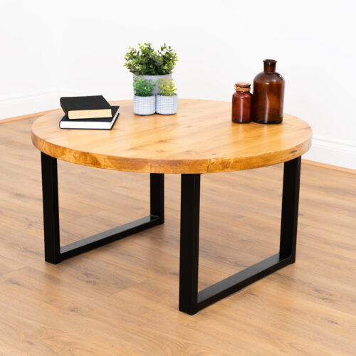 Circular-Coffee-Table-with-Square-Legs-2