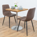 Silver-Round-Cafe-&-Bistro-Table-Reclaimed-Solid-Wood-Style-1